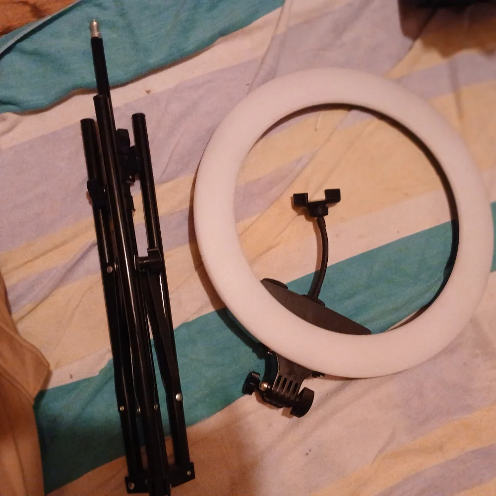 LED Ring Light with Adjustable Tripod